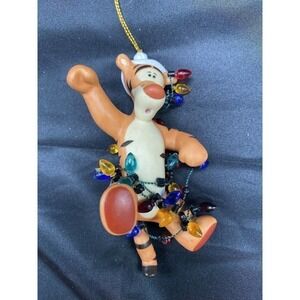 Disney Tigger Hanging Lights Christmas ornament porcelain limited vintage rare